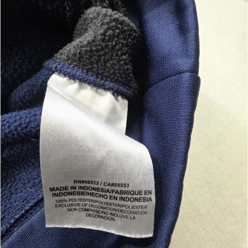 Nike Therma-FIT‎ Pullover Shirt Mens XL Long Sleeve Crew Blue Gray Fleece Lined
